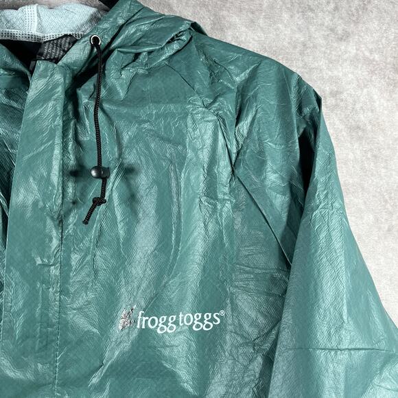 Froggs Toggs Ultra-Lite2 Waterproof Rain Suit Mens Medium Green 2-Piece Set - Picture 3 of 16